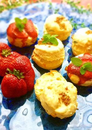 ミント＆ホワイトチョコ　スコーン-レシピのメイン写真