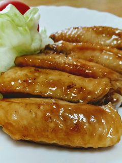 フライパンで簡単!手羽中のしょうが焼き-レシピのメイン写真