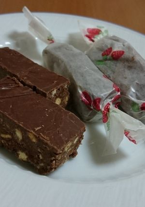 簡単❗材料2つ❗ビスケットのチョコバー❤-レシピのメイン写真