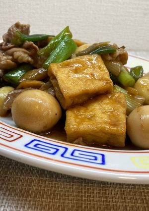 厚揚げと鶉玉子の中華風炒め煮🥚-レシピのメイン写真