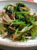 三つ葉とささみのサッパリ梅肉おかか和え