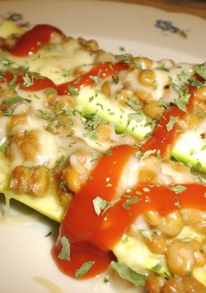 レンジで便利ズッキーニ☆納豆のせ-レシピのメイン写真