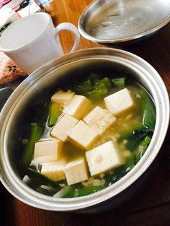 押し麦と豆腐のスープ-レシピのメイン写真