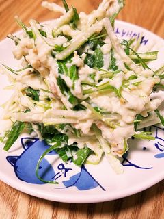 パッと一品!シャキシャキ水菜の白和え-レシピのメイン写真