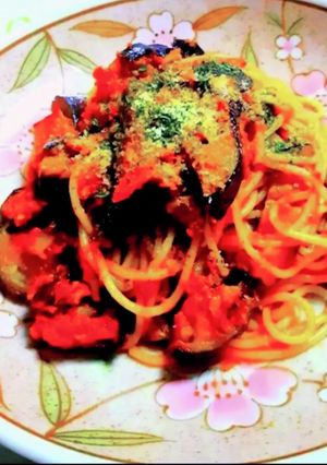茄子とツナのトマトソースパスタ-レシピのメイン写真