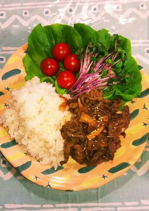 手抜き焼肉プレート-レシピのメイン写真