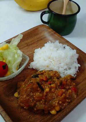 野菜たっぷり‼子どもと食べるキーマカレー-レシピのメイン写真