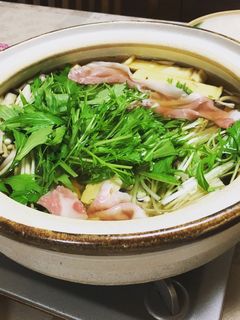 水菜と豚肉のハリハリ鍋-レシピのメイン写真