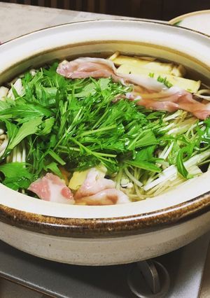水菜と豚肉のハリハリ鍋-レシピのメイン写真