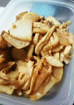 蕪とエリンギのわさびマヨ炒め-レシピのメイン写真