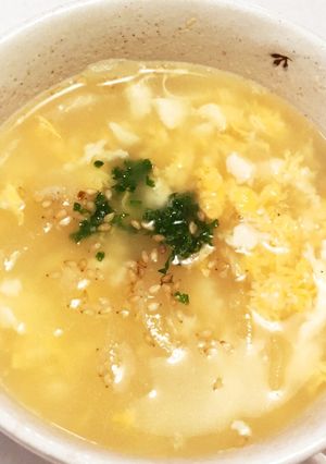 卵と豆腐と玉ねぎの簡単優しいスープ♪-レシピのメイン写真