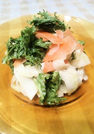 わさび菜と大根のデリ風サラダ☆-レシピのメイン写真