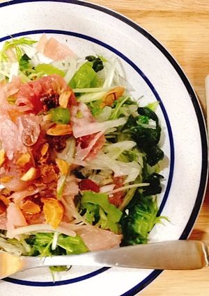 野菜&生ハム&ナッツ オリーブ油ジュッ♪-レシピのメイン写真