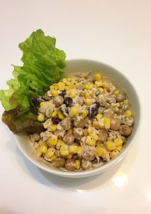 1分☆簡単コストコ缶でビーンズサラダ-レシピのメイン写真