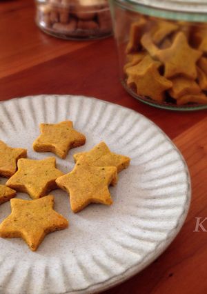 簡単！かぼちゃときな粉のヘルシークッキー-レシピのメイン写真