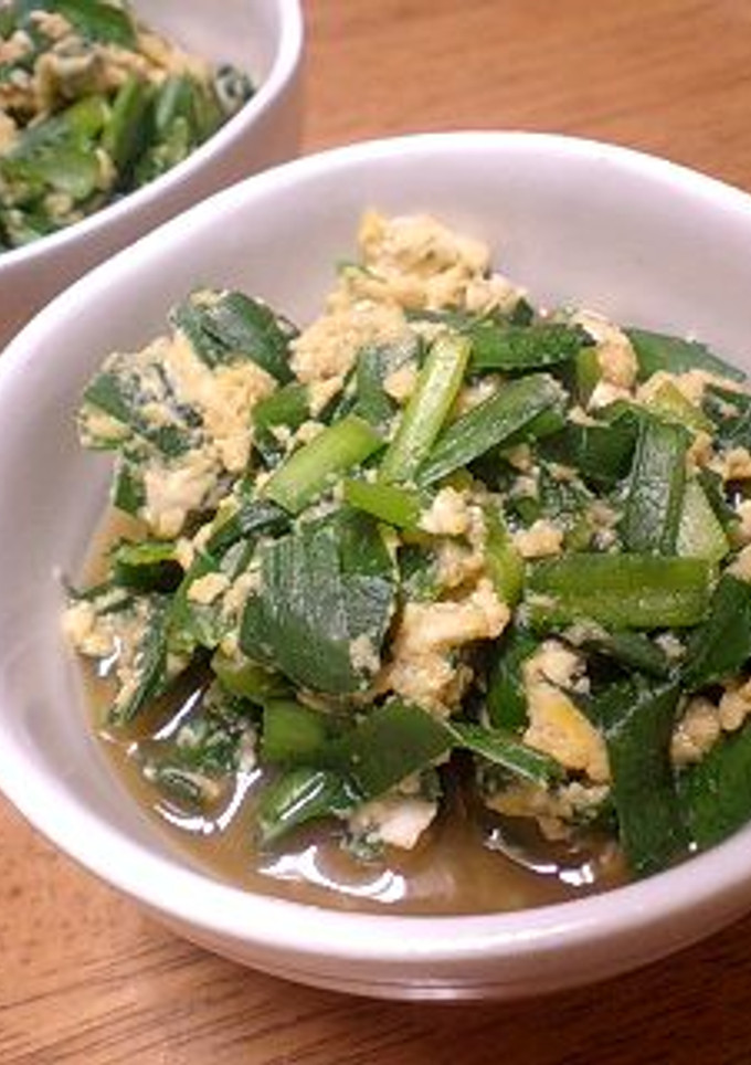 ニラと卵の簡単【煮】-レシピのメイン写真
