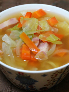具だくさん☆野菜とベーコンのスープ-レシピのメイン写真