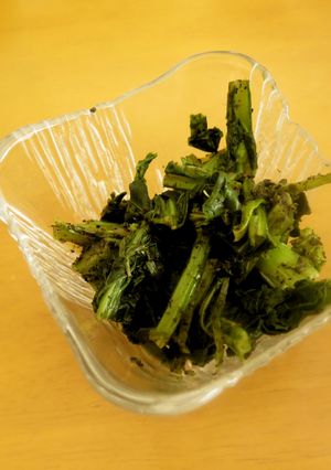 ほうれん草(かき菜)のほうじ茶和え-レシピのメイン写真