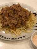 ハマる美味さ！黄金の味で豚焼肉＋パスタ