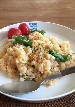 鮭の西京焼きで和風チャーハン-レシピのメイン写真
