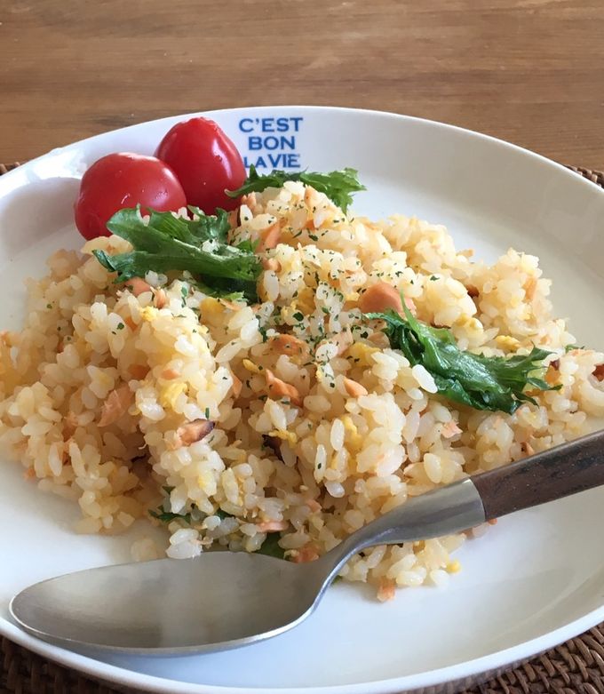 鮭の西京焼きで和風チャーハン-レシピのメイン写真