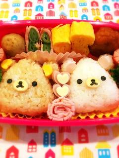 おにぎりお弁当可愛いおかず☆リラックマ by きゃわいいチャチャ