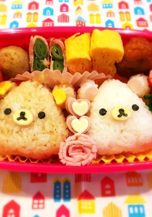 キャラ弁簡単おにぎりリラックマお弁当-レシピのメイン写真