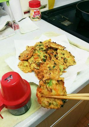 子供が進んで食べる！かき揚げ風お好み焼！-レシピのメイン写真
