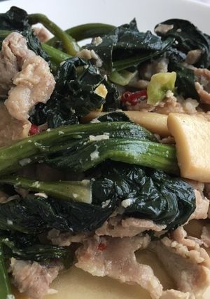 豚肉エリンギほうれん草の米麹炒め-レシピのメイン写真