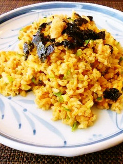 【キムチ鍋の素】鮭缶ｄｅキムチ炒飯-レシピのメイン写真