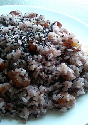 我が家の炊飯器ｄｅ甘い赤飯U･ｪ･U-レシピのメイン写真