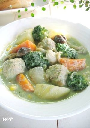 天然生まれの「大豆ミルクシチュー」-レシピのメイン写真