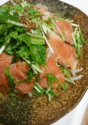 簡単&豪華サラダ♪サーモンのカルパッチョ-レシピのメイン写真