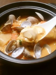 【キムチ鍋の素】根菜豆乳鍋キムチチゲ風-レシピのメイン写真
