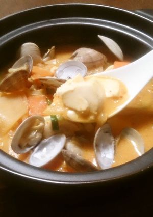 【キムチ鍋の素】根菜豆乳鍋キムチチゲ風-レシピのメイン写真