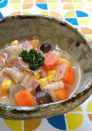 ☆ダシダで簡単！野菜のクリーミースープ☆-レシピのメイン写真