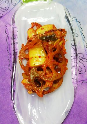 キムチ蓮根-レシピのメイン写真
