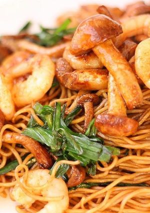 お手軽、美味しい♪なめこの上海焼きそば-レシピのメイン写真
