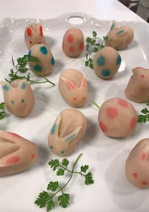 イースターうさぎの練りきり-レシピのメイン写真