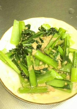 ２歳～3歳でも食べられる小松菜ツナ炒め！-レシピのメイン写真