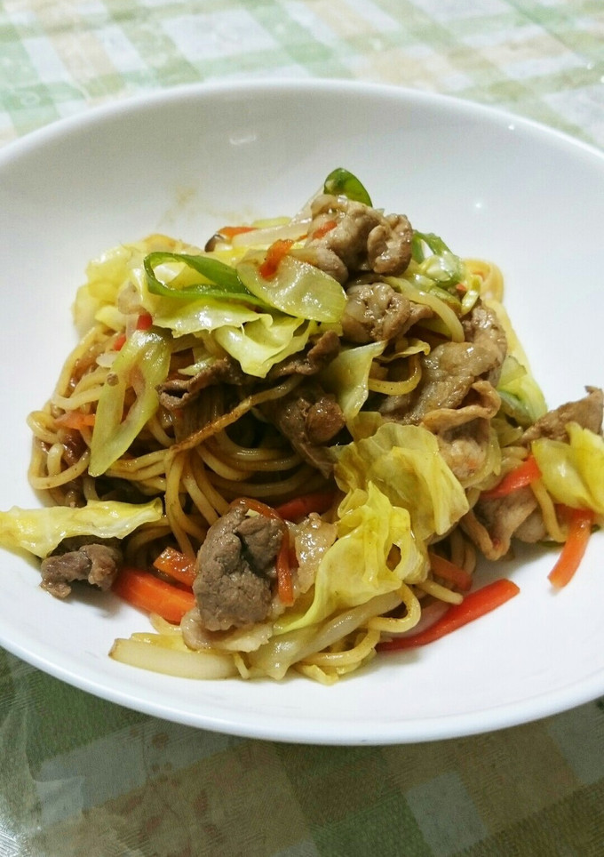 長ねぎを使って♪あっさりソース焼きそば☆-レシピのメイン写真