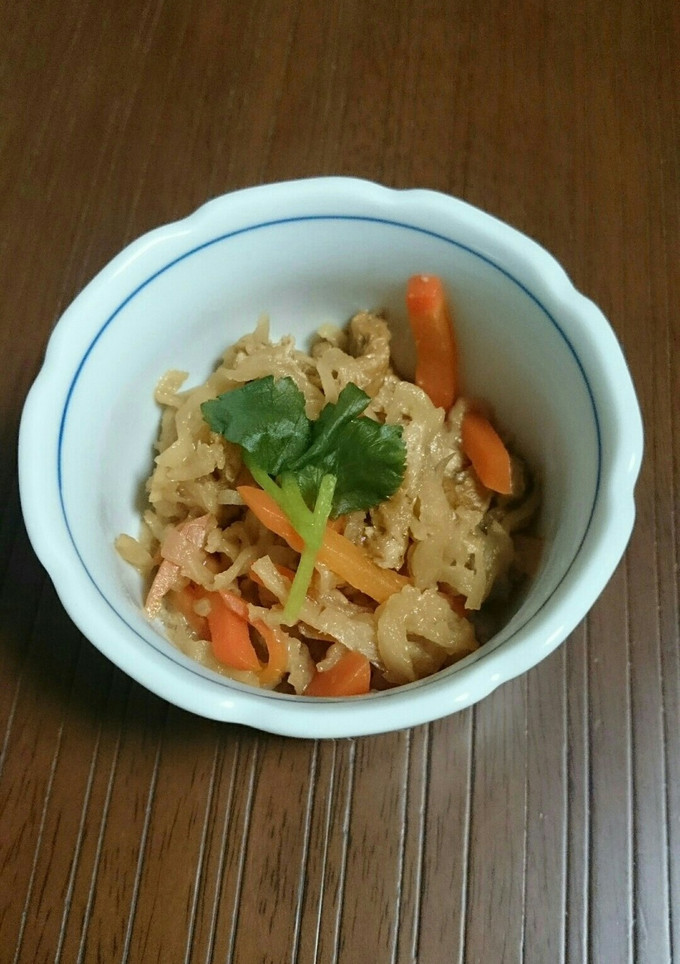 うどん用あげで簡単切り干し大根-レシピのメイン写真