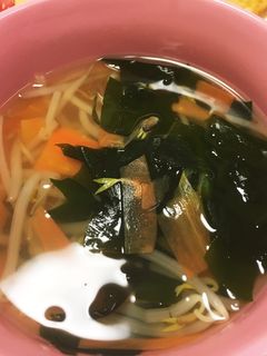 わかめともやしの中華スープ-レシピのメイン写真