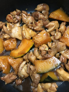 とり肉とカボチャの甘辛煮-レシピのメイン写真