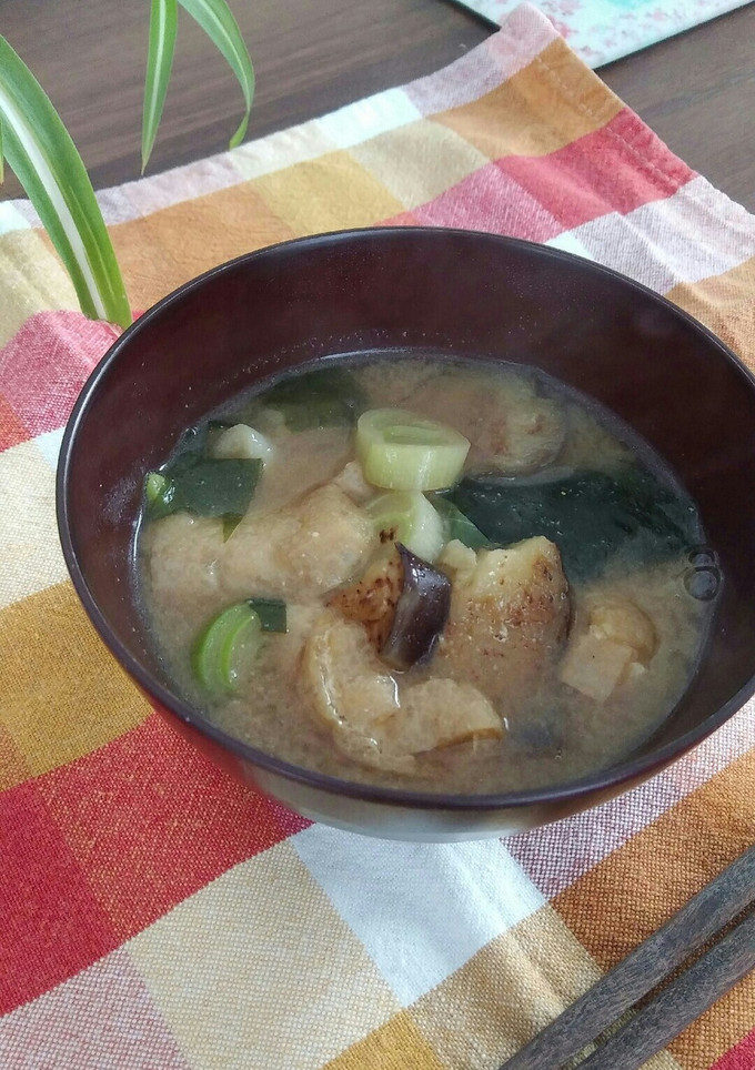 上手いを真似っこ！焼き茄子のお味噌汁-レシピのメイン写真