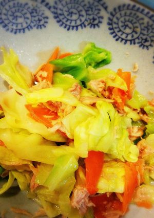茹でキャベツとツナのサラダ-レシピのメイン写真