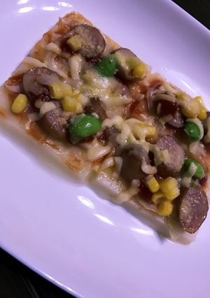 お餅のピザ-レシピのメイン写真