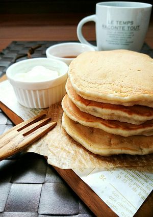 卵不使用☆しっとりバナナパンケーキ。-レシピのメイン写真