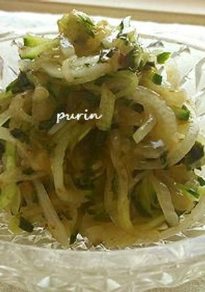 簡単！新玉ねぎときゅうりの中華サラダ-レシピのメイン写真