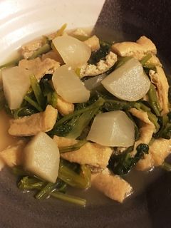お鍋で簡単!かぶとお揚げさんの煮物♡-レシピのメイン写真